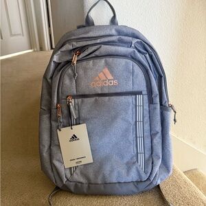 NWT Adidas Excel 7 Gray and Orange Backpack